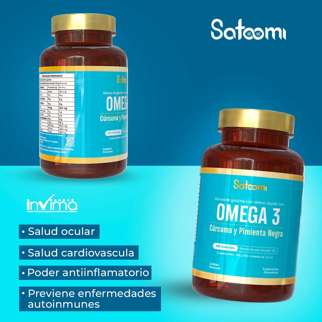 Miniatura 3 de Gomas de OMEGA3 CÚRCUMA Y PIMIENTA NEGRA